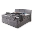 Produktbild: Boxspringbett - grau - H3/H4 - Taschenfederkern - 180x200 cm Doppelbett