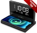 Produktbild: Reflexion ACW2188 Wecker Smartphone Ladestation Wireless Charger (3000 mA, Großes Display für Uhrzeit, Datum und Temperatur / Nachtlicht)
