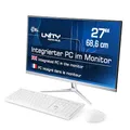 Produktbild: All-in-One-PC CSL Unity F27W-ALS, 68,58 cm (27 Zoll, 1920x1080 Full HD) - Leistungsstarker AIO (Intel N200 CPU 4x3700 MHz, 1000 GB SSD, 32 GB DDR4-RAM, Windows 11 Pro), weiß