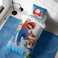 Produktbild: Super Mario Bettwäsche für Kinder 2 tlg. 80x80 + 135x200 cm 100% Mikrofaser