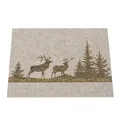 Produktbild: 4 x Tischset Platzset Hirsch Ludwig Filz beige Länge 45 cm Tischdekoration Winter Weihnachten
