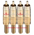 Produktbild: OEHLBACH  CJG 51 GO  High-End Cinch Stecker / 4 Stück/ Nr. 4101 / Neu RCA