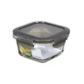 Produktbild: LocknLock OVEN GLASS Frischhaltedosen Glas mit Deckel | 300ml | 120 x 120 x 65 mm | Kühlschrank, Gefriertruhe & Spülmaschine | Borosilikat-Glas bis 400°C ofenfest | Mikrowellengeschirr mit Deckel