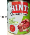 Produktbild: (EUR 3,89 / kg)  Rinti Kennerfleisch mit Wildschwein - getreidefrei: 18 x 800 g