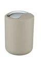 Produktbild: WENKO Schwingdeckel Eimer Brasil 2 L Taupe S Kosmetik Müll Abfall Bad Küche WC