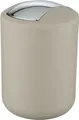 Produktbild: WENKO Schwingdeckel Eimer Brasil 2 L Taupe S Kosmetik Müll Abfall Bad Küche WC
