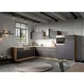 Produktbild: Held Eckküche Turin, Grau, Eiche Wotan, Holzwerkstoff, 1 Schublade(n),6 Schublade(n) Schubladen, seitenverkehrt montierbar, nur wie online abgebildet bestellbar, 360x240 cm, Made in Germany, links aufbaubar, rechts aufbaubar, Küchen, Eckküchen, Eckküchen mit Geräte