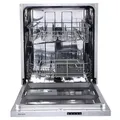 Produktbild: homeX Geschirrspüler vollintegriert | Einbauspülmaschine | 60 cm breit | 14 Maßgedecke | 5 Programme | Aquastop - Schutz vor Wasserschäden | höhenverstellbarer Oberkorb | GSEV6014AE