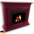 Produktbild: Bioethanol Gel Ethanol und Gelkamin Kamin Berlin Deluxe Rot incl. 3 l Brenner