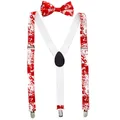 Produktbild: Hosenträger und Fliege mit Blutflecken blutige Halloween Accessoires