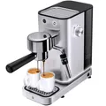 Produktbild: WMF Lumero Espressomaschine Siebträger 1400 Watt, Siebträgermaschine, 3 Einsätzen, für 1-2 Tassen Espresso, auch für Pads, 15 bar, Tassenabstellfläche, Milchaufschäumdüse, edelstahl matt