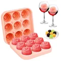Produktbild: Eiswürfelform Silikon丨Rosen-Designmit Deckel – BPA-frei丨 wiederverwendbar Rosa