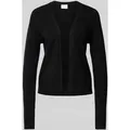 Produktbild: Vila Cardigan mit gerippten Abschlüssen in Black, Größe XL