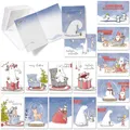 Produktbild: Weihnachtskarten mit Umschlag 15 Klappkarten Weihnachten Tiere Set Gruß Karten