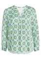 Produktbild: Cartoon Damen Blusenshirt mit Muster 36, Green/Blue