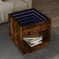 Produktbild: Couchtisch mit Infinity-LED Räuchereiche 50x50x50 cm
