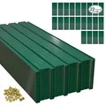 Produktbild: Thanaddo 22x Trapezblech Profilblech, 10.12m² Dachblech mit Schraube für Gerätehaus, Dachplatten Verzinkter Stahl 0,25mm, inkl. 200 Schrauben, Legierter Stahl, Grün