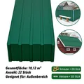 Produktbild: 22x Profilblech Blech Metall Dachblech Trapezblech Stahlblech Dach Platten Grün