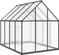 Produktbild: vidaXL Gewächshaus mit Fundamentrahmen Anthrazit 224x169x195 cm Alu