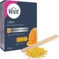 Produktbild: Veet Enthaarungswachs Expert Warmwachs-Perlen 230g für Arme, Beine, Achseln & Bikinizone, Für Anwendung mit elektrischen Warmwachsgeräten, mit Bienenwachs & Holzspatel