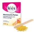 Produktbild: Veet Expert Warmwachs Perlen Haarentfernung Bienenwachs Holzspatel 230g