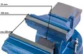 Produktbild: Schwerer HRB Schraubstock wahlweise 120, 155, 160 mm Spannweite für Werkbank