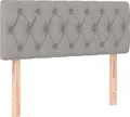 Produktbild: vidaXL Kopfteil Hellgrau 100x7x78/88 cm Stoff