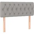 Produktbild: vidaXL Kopfteil Hellgrau 100x7x78/88 cm Stoff