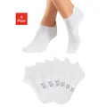 Produktbild: Sportsocken H.I.S, Herren, Gr. 47-48, weiß (6x weiß), Baumwollmischung, unifarben, elastisch, Socken Sportsocken, Kurzsocken und Sneakersocken in einem Pack