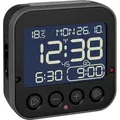 Produktbild: TFA - Dostmann 60.2552.01 Funk Wecker Schwarz Alarmzeiten 2 Großes Display