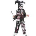 Produktbild: JADEO Clown-Kostüm Horrorclown-Kostüm für Jungen schwarz-weiss-rot weiß 134/140 (10-12 Jahre)