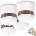 Produktbild: NEU 4er Set Feuer Rauchmelder Warnmelder Mini für Sicherheit Feuer Schlafzimmer