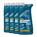 Produktbild: 4 (4x1) Liter MANNOL Outboard Universal 2-Takt-Öl für Jet Ski / Außenborder