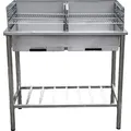 Produktbild: Garten Garten - Grilltisch - Edelstahl - Outdoor - Verstellbar - 120x60x90cm - Silber - Grau
