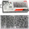 Produktbild: YATO BLIINDNIETEN SORTIMENT SET 400-tlg. ALU/STAHL FLACHKOPF POPNIETEN 2,4 - 4,8