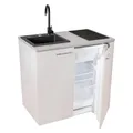 Produktbild: MPM Minikuchnia zestaw AGD 4w1 SMK-02 płyta indukcyjna, lodówka, szafka i zlew granit (null)