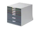 Produktbild: Durable Schubladenbox A4 (Varicolor) 7 Fächer, mit Etiketten zur Beschriftung, mehrfarbig, 760727