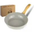 Produktbild: divory Bratpfanne Antihaft Beschichtete Universalpfanne für alle Herdarten, Aluminium (Sichere Griffe, Spülmaschinen geeignet) beige Ø 28 cm