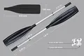 Produktbild: Bengar 2 x Paddel (180cm) für Schlauchboot Ruder Aluminiumpaddel inkl Paddelkopf 02.14