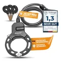 Produktbild: firstsafe® E Scooter Schloss | Handschellenschloss für den E Scooter | Kabelschloss | Ideales Roller Schloss
