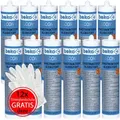 Produktbild: 12x Beko Allcon 10 Konstruktionskleber 310 Ml + 12 Paar Einweghandschuhe