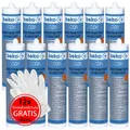 Produktbild: 12xBeko Allcon 10 Konstruktionskleber Baukleber Kleber + 12 Handschuhe á 310 ml