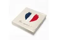 Produktbild: itenga Papierserviette itenga 20x Serviette Herz Flagge FRANKREICH