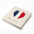 Produktbild: ITENGA 20x Servietten FRANKREICH Flagge im Herz Design für Themen Motto Partys