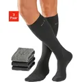Produktbild: H.I.S Kniestrümpfe Packung, 3 Stk. tlg. mit druckfreiem Bündchen, Gr. 39-42, 2x anthrazit, 1x grau, , 407278-39