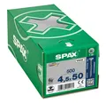 Produktbild: SPAX Universalschraube Senkkopf Teilgewinde T-Star plus WIROX 4,5 x 50 mm 500 St