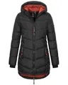 Produktbild: Sublevel Damen Winter Jacke Mantel Parka Steppjacke Steppmantel Wintermantel, Farbe:Schwarz, Größe:M (38)