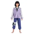 Produktbild: Chaks - Hinata Hyuga Kostüm Mädchen, offizielles Naruto Outfit, 5-teiliges Anime Set für Karneval, Cosplay & Comic Con