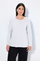 Produktbild: Ulla Popken T-Shirt bis 64 Oberteil Langarmshirt Basic Langarm