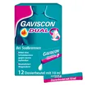 Produktbild: Gaviscon Dual 500mg/213mg/325mg Susp.z.Einn.Btl. 12x10 ml Suspension